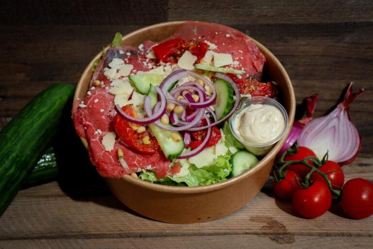 Maaltijdsalade Zalm salade carpaccio
